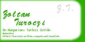 zoltan turoczi business card